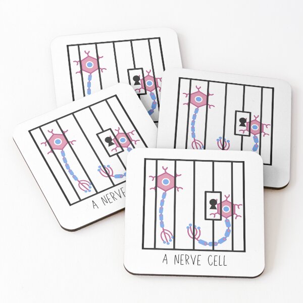 Item preview, Nerve Cell Neuron Neuroscience Puns Funny Science Jokes  designed and sold by CherieTree.