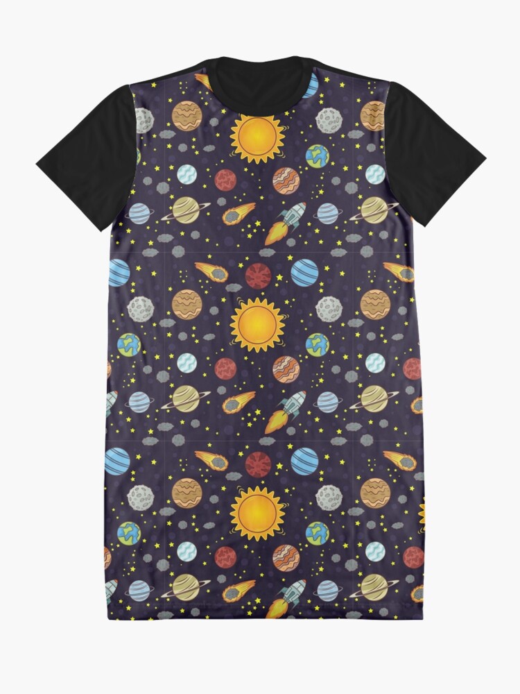 Alternate view of Magic School Bus Solar System - Miss Frizzle Costume Graphic T-Shirt Dress