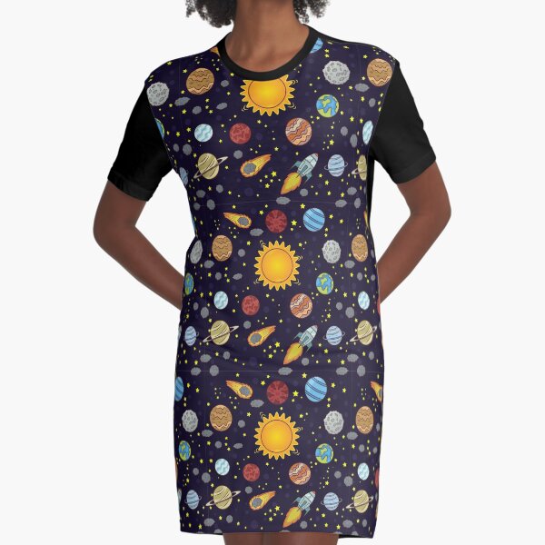 Magic School Bus Solar System - Miss Frizzle Costume Graphic T-Shirt Dress