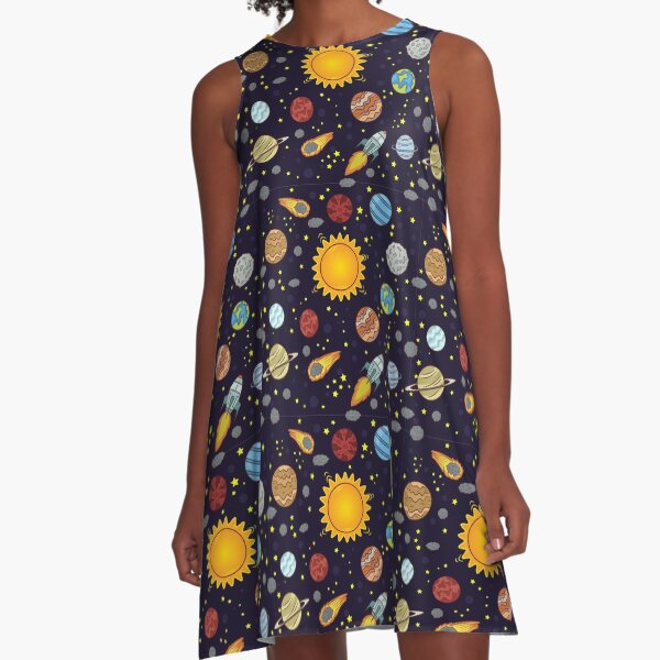Magic School Bus Solar System - Miss Frizzle Costume A-Line Dress
