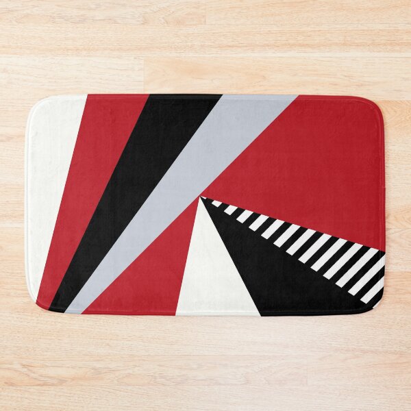 Item preview, Colorful geometrical design illustration in Scandinavian style with grey, red, white and black colors designed and sold by kjatrendytees.