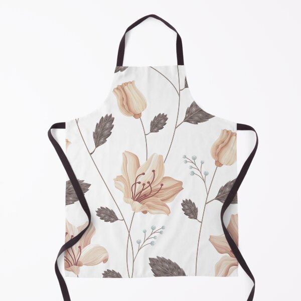 Item preview, Tan Vintage Luxury Hand Drawn Floral Pattern designed and sold by TeeBeesDesign.