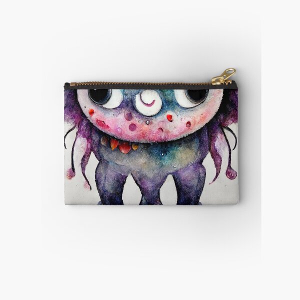 Item preview, Whimsical watercolor funny scary monster  designed and sold by pixelista.