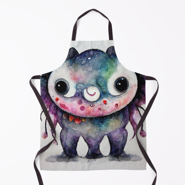Item preview, Whimsical watercolor funny scary monster designed and sold by pixelista.