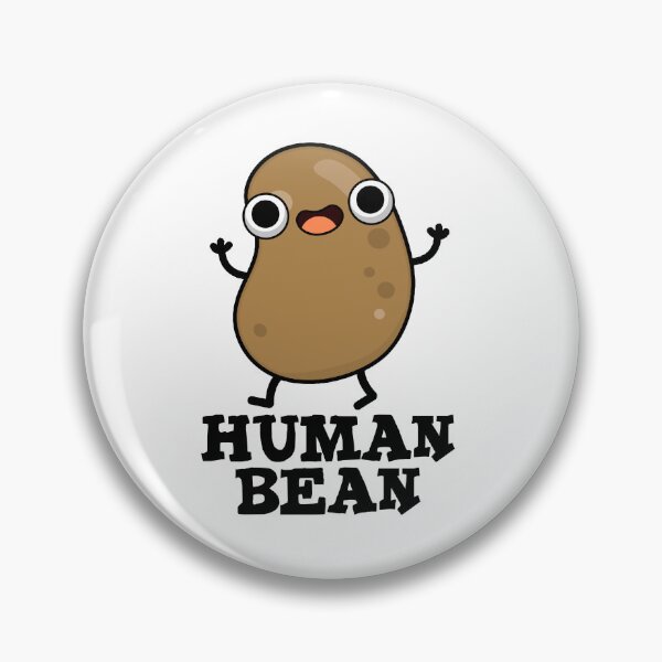 Item preview, Human Bean Funny Human Being Food Puns  designed and sold by punnybone.