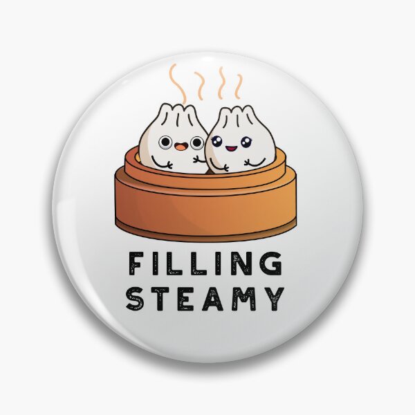 Item preview, Filling Steamy Funny Dimsum Bao Puns  designed and sold by punnybone.