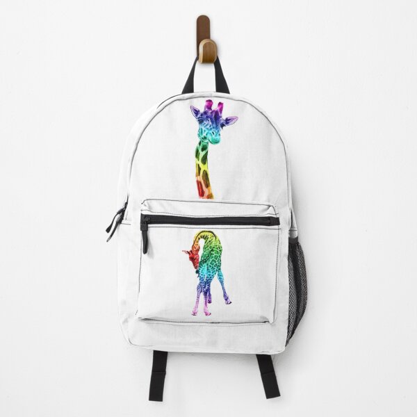 Item preview, Giraffe biting its tail - rainbow colorized version 1 designed and sold by SylvieG18.