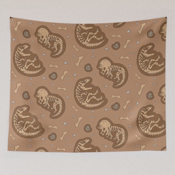 Item preview, buried triceratops and t rex designed and sold by TimeSkiff.