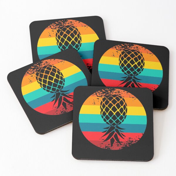 Item preview, Retro Sunset Upside Down Pineapple Swingers designed and sold by RoguePixel.