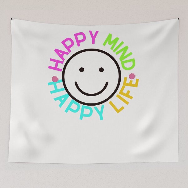 Item preview, happy t-shirts, happy life t-shirts, happy emoji t-shirts designed and sold by BLUE  bubble.
