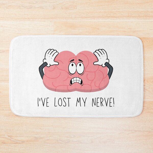 Item preview, Brain lost my nerve Neuroscience Puns Funny Science Jokes  designed and sold by CherieTree.