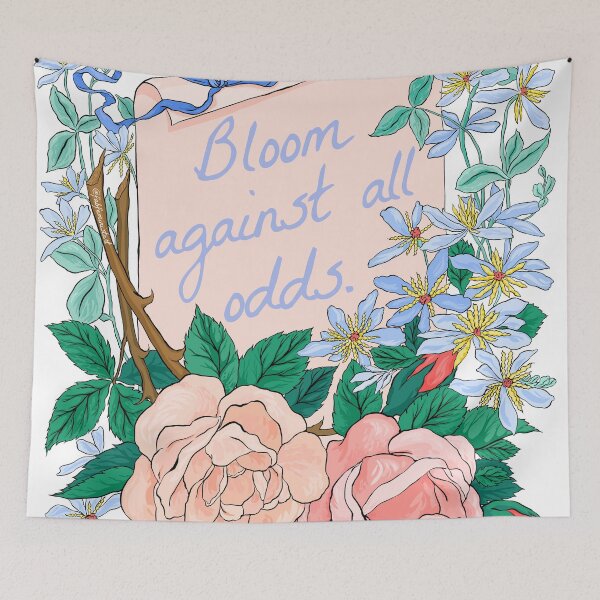 Item preview, Bloom Against All Odds designed and sold by fabfeminist.
