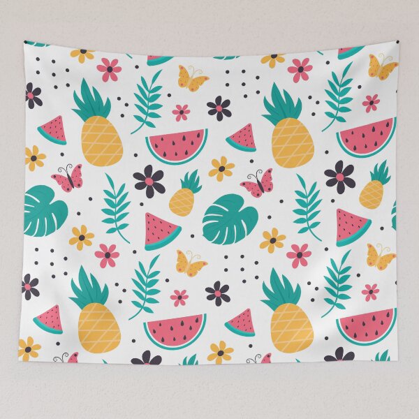 Item preview, National Watermelon Day with Pineapple and Butterfly designed and sold by theredsharp.