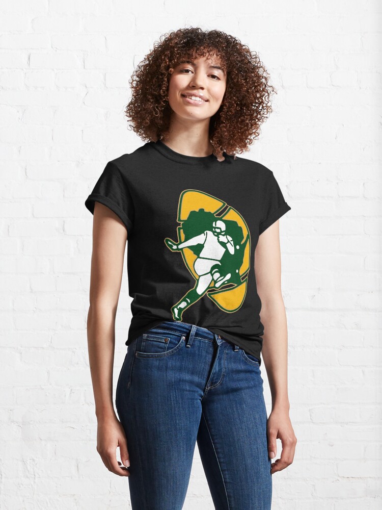 Green Bay Packers TShirt, Trendy Vintage Retro Style NFL Unisex