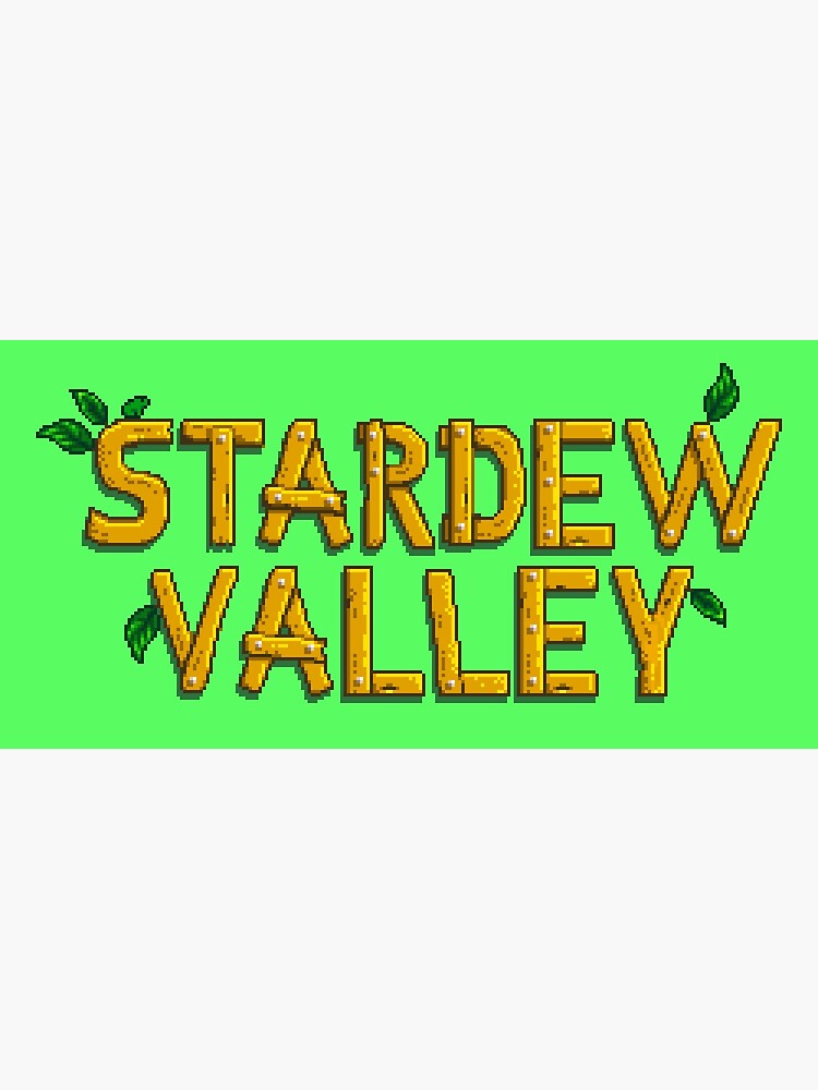 Stardew Valley Main Logo Poster For Sale By Shadowcass Redbubble