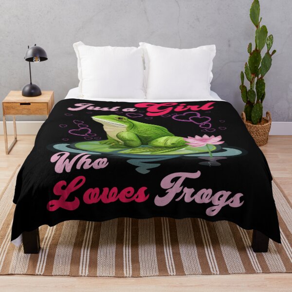 Item preview, Cute and Funny Just a Girl Who Loves Frogs Women and Moms designed and sold by theresamorelli.