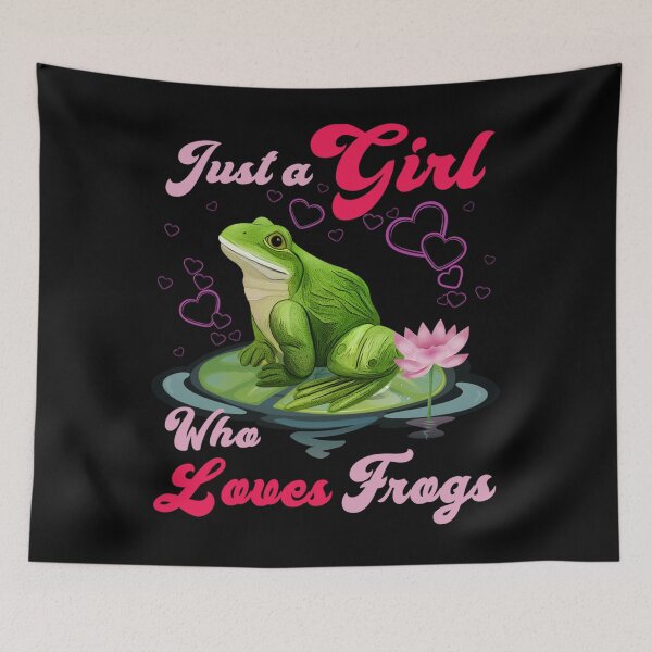 Item preview, Cute and Funny Just a Girl Who Loves Frogs Women and Moms designed and sold by theresamorelli.
