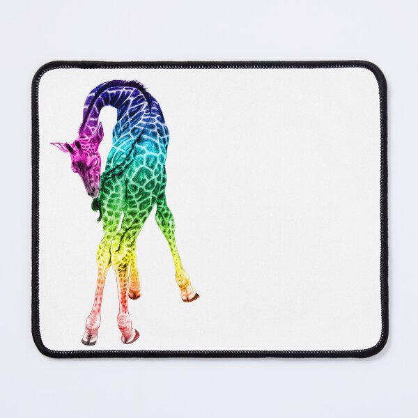 Item preview, Giraffe biting its tail - rainbow colorized version 2 designed and sold by SylvieG18.