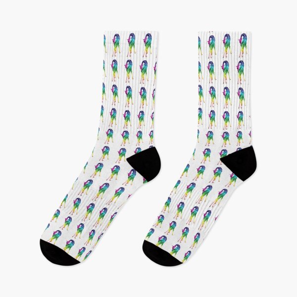 Item preview, Giraffe biting its tail - rainbow colorized version 2 designed and sold by SylvieG18.