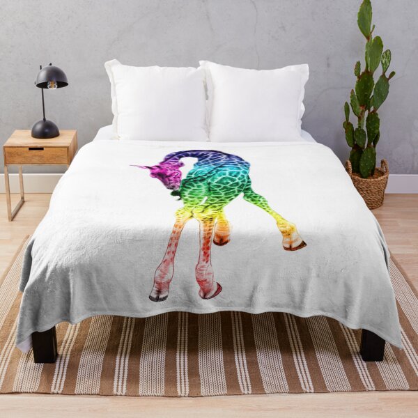 Item preview, Giraffe biting its tail - rainbow colorized version 2 designed and sold by SylvieG18.