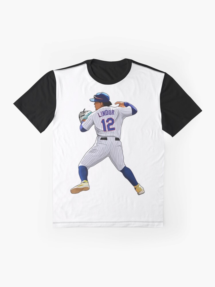 Francisco Lindor 12 In Action Graphic T-Shirt for Sale by