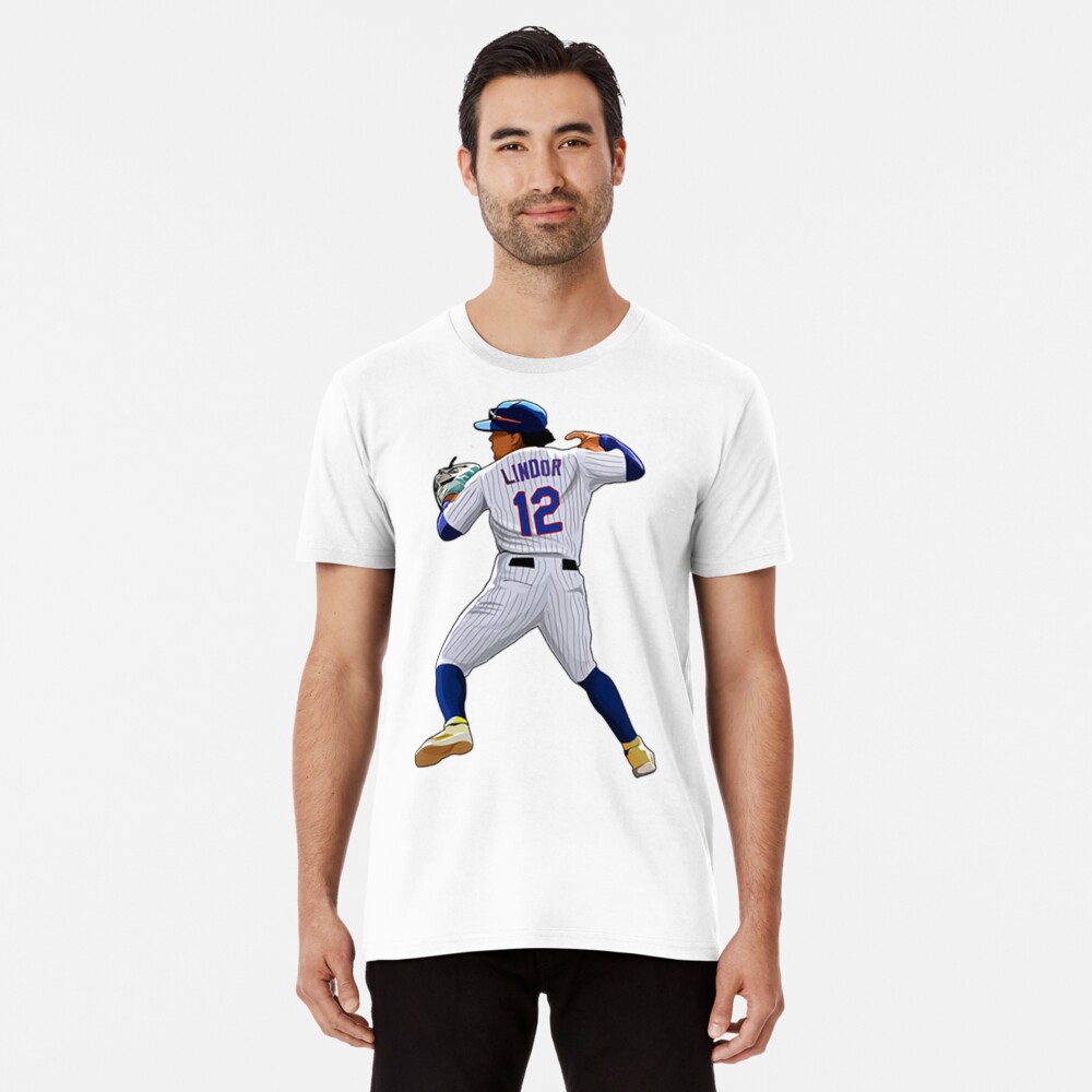 Francisco Lindor 12 In Action Graphic T-Shirt for Sale by