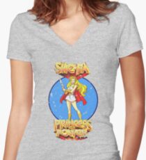 Camiseta entallada de cuello en V Maestros del Universo - Ella Ra
