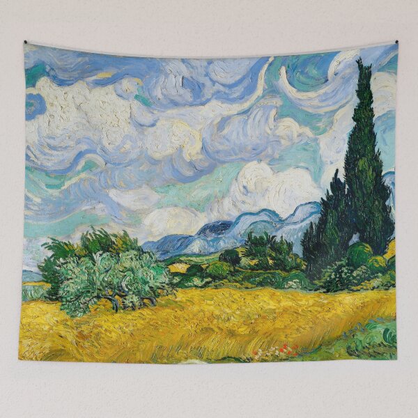 Item preview, Wheat Field with Cypresses (1889) by Vincent Van Gogh designed and sold by amrmab.