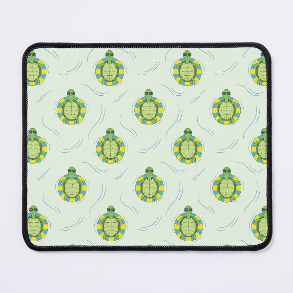 Item preview, Cute Turtle In A Swimming Ring Pattern designed and sold by ttttee.