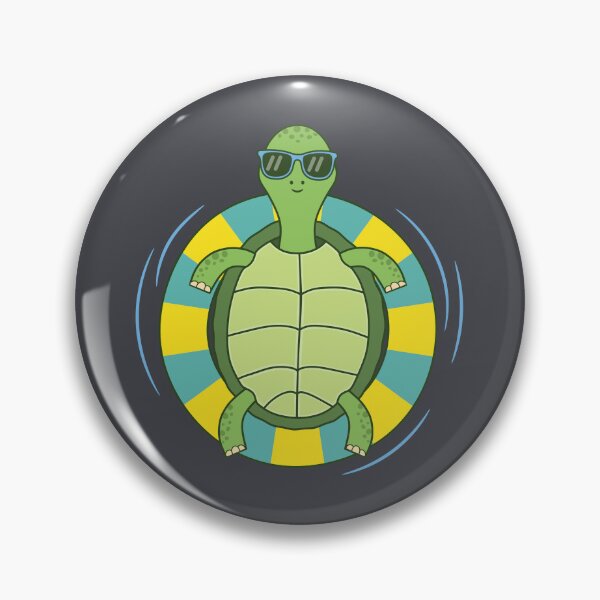 Item preview, Cute Turtle In A Swimming Ring Pattern designed and sold by ttttee.