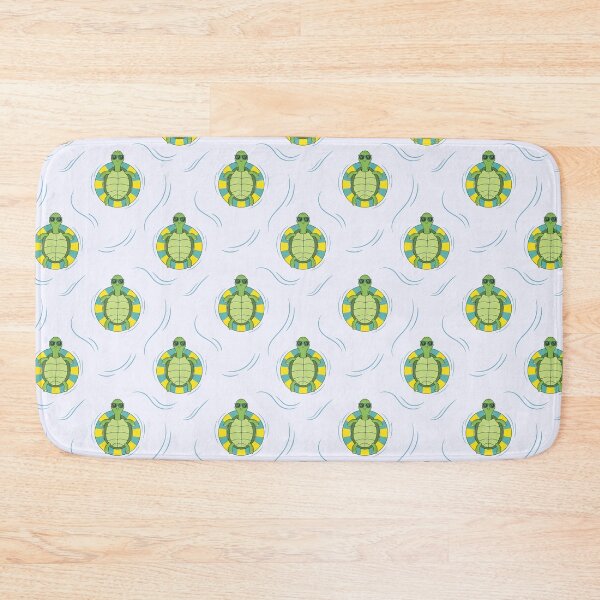 Item preview, Cute Turtle In A Swimming Ring Pattern designed and sold by ttttee.