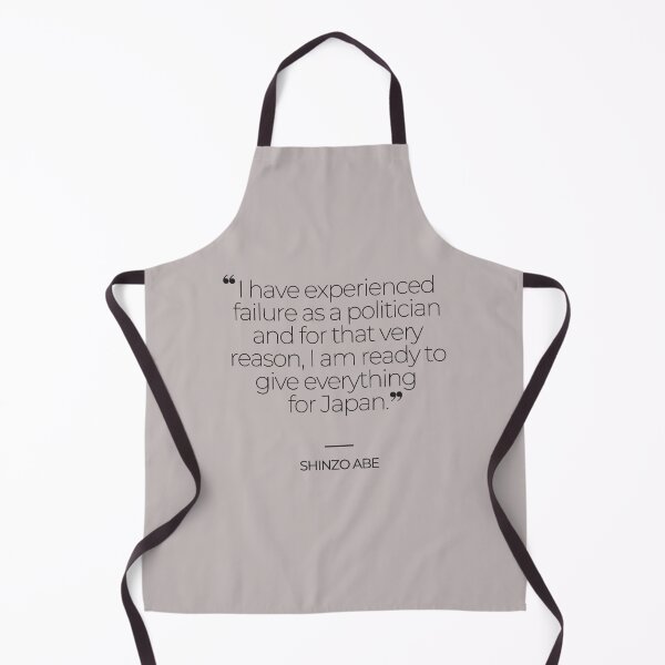 Item preview, Shinzo Abe Inspiring Quotes designed and sold by TonsPOD.