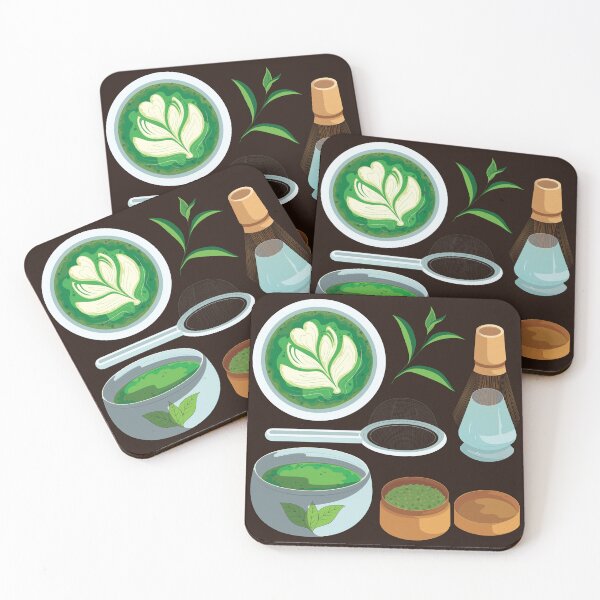 Item preview, Japanese Green Tea Latte and Tea Making Utensils Set designed and sold by Alicia Chee.