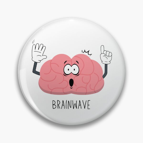 Item preview, Brainwave Brain Waving Hello Neuroscience Puns Funny Science Jokes  designed and sold by CherieTree.