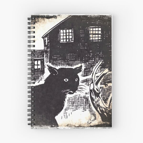 Item preview, Black Cat Night Visit designed and sold by Rob Hopper | RoboRob001.