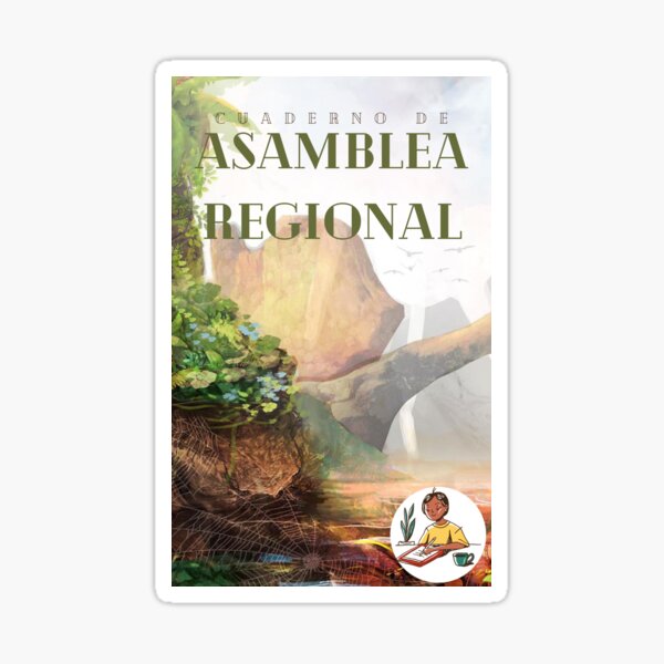 Cuaderno de notas para la Asamblea Regional Cuaderno de espiral Pegatina