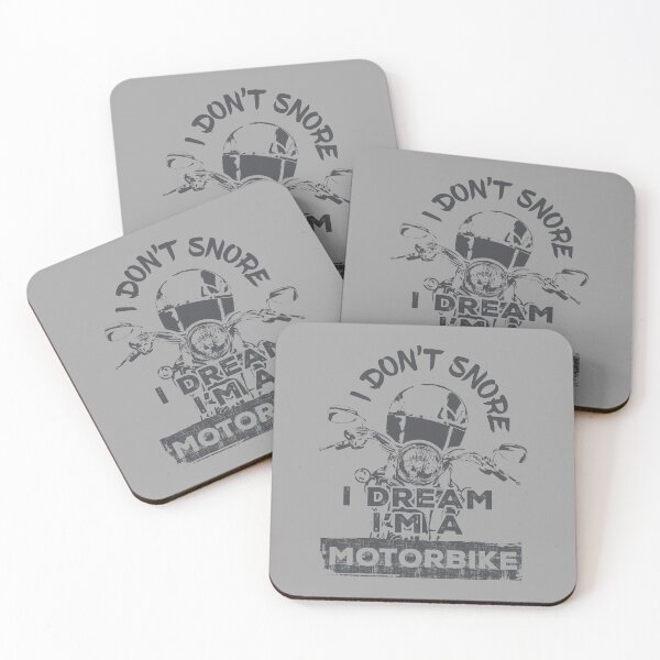 Item preview, I don't snore I dream I'm a motorbike - Gray designed and sold by F440.