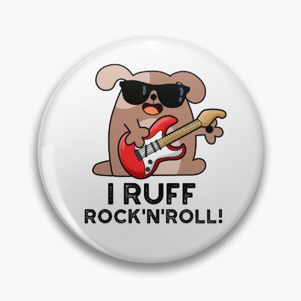 Item preview, I Ruff Rock And Roll Funny Dog Puns  designed and sold by punnybone.