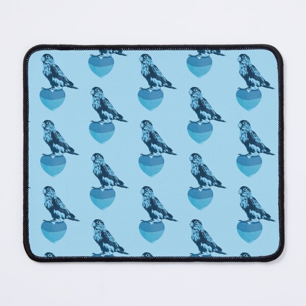Item preview, Cute blue parrot bird on a heart designed and sold by Captain Chromatic.