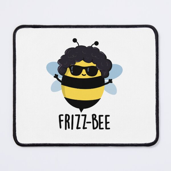 Item preview, Frizz-Bee Funny Afro Bee Puns  designed and sold by punnybone.