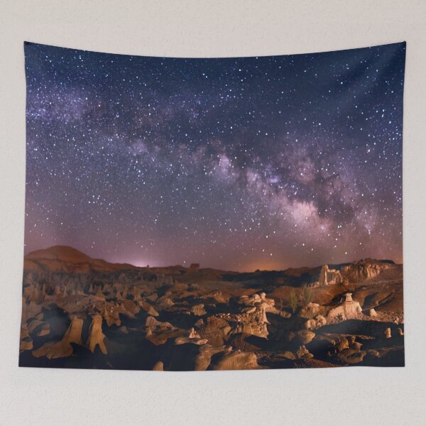 Item preview,  Night Sky at The Ah-shi-sle-pah Badlands, New Mexico designed and sold by Rocky Mountain Artistry.