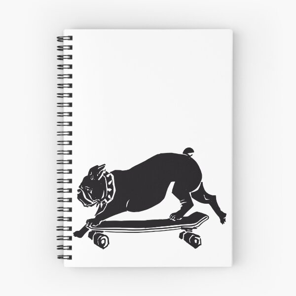 Item preview, bulldog on a skateboard  designed and sold by spitbone.