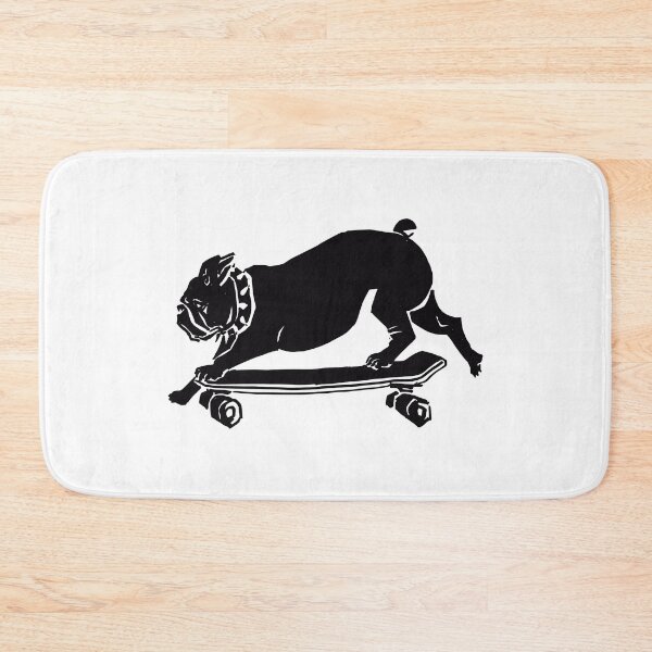 Item preview, bulldog on a skateboard  designed and sold by spitbone.
