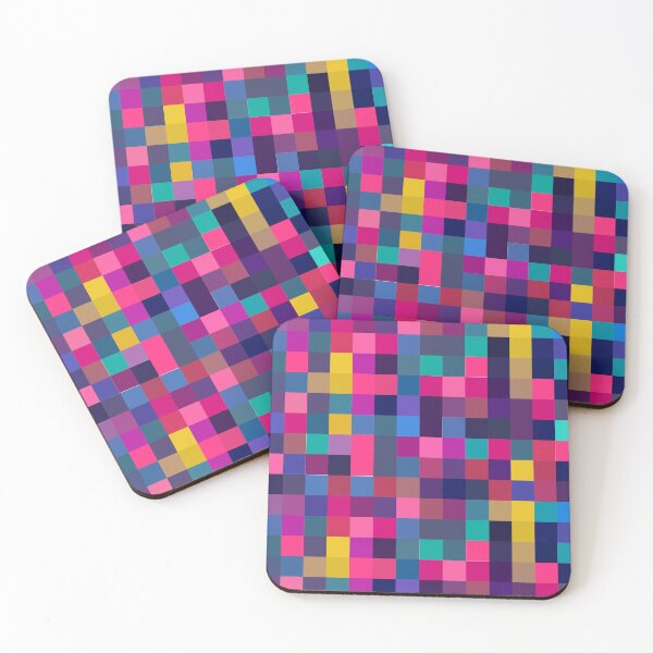 Item preview, Multicolor Pixel Pattern designed and sold by risingrocket.