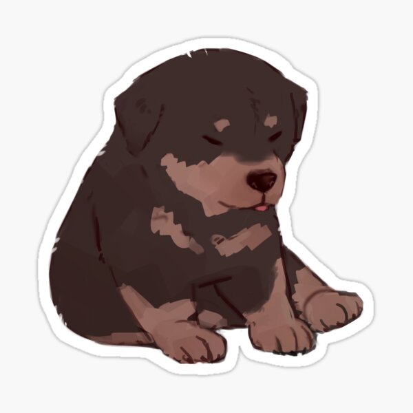 rottweiler blep Sticker