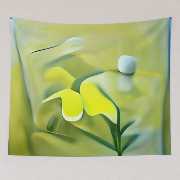 Item preview, soft yellow minimalism oil on canvas original art designed and sold by Surrealarts727.