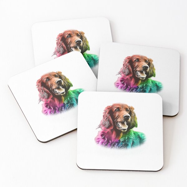 Item preview, Colorful digital art of setter designed and sold by Vansh Arora.