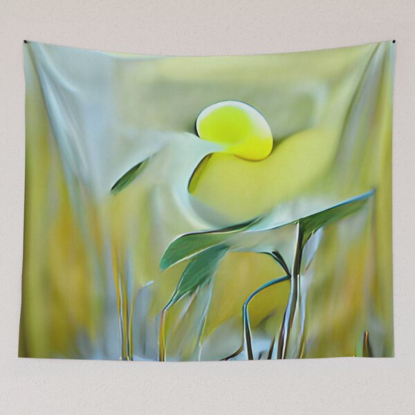 Item preview, soft yellow minimalism oil on canvas original art designed and sold by Surrealarts727.