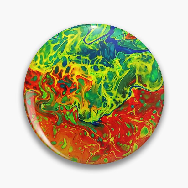 Item preview, Forest Fire Trippy Acrylic Pour designed and sold by cjpours.