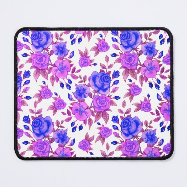 Item preview, Retro Inspired Purple and Fuchsia Roses designed and sold by TotallyRetroArt.